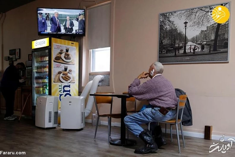 گزارش تصویری دعا برای بهبودی حال دونالد ترامپ